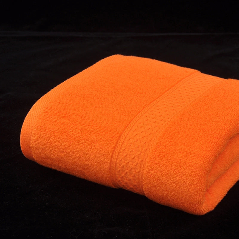 Factory Plain Cotton Bath Towel Household Soft Absorbent Cotton Bath Towel Plain Road Bath Towel New 11 Colors