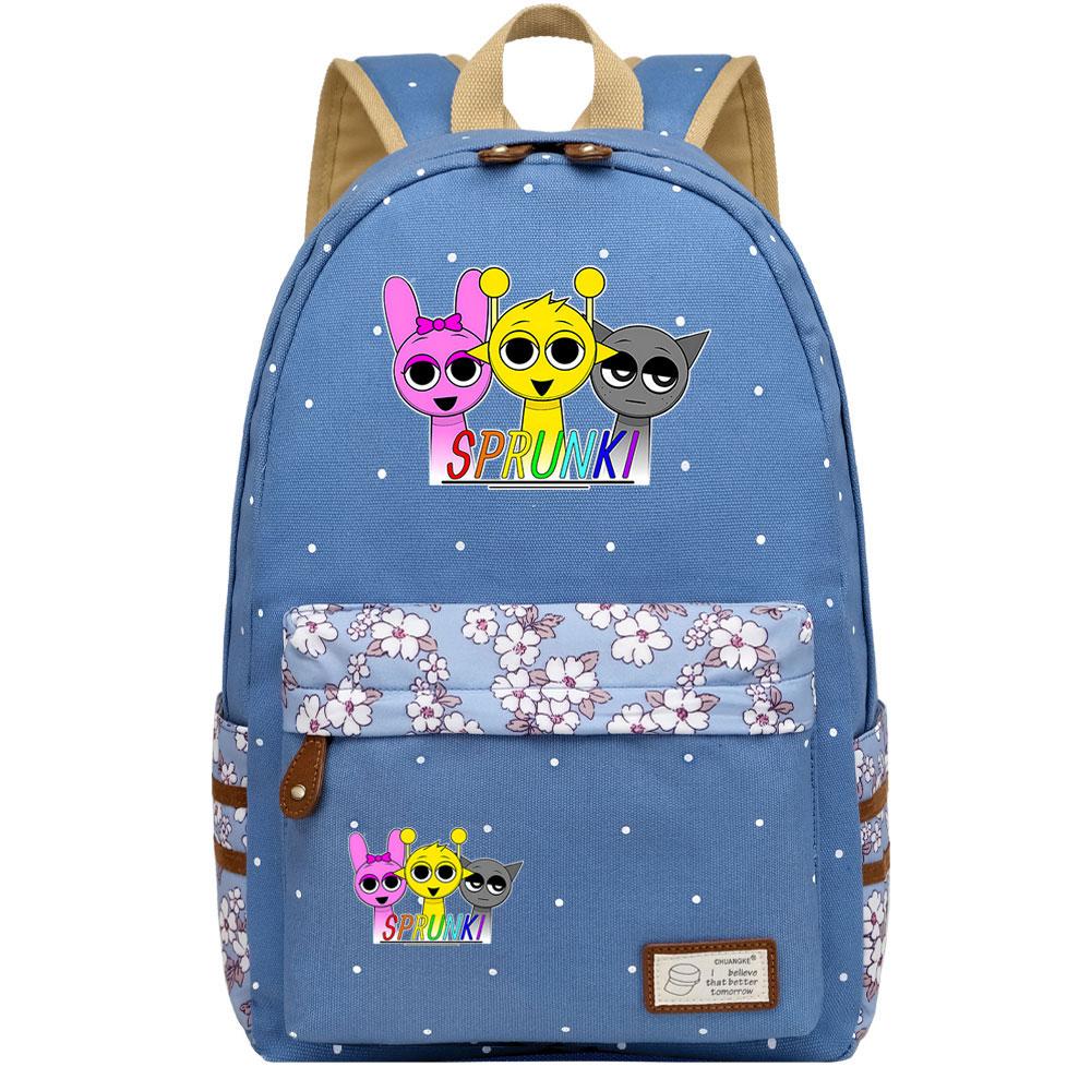 Mayoulove Sprunki Backpack Lightweight Design with Multiple Pockets for School Trips-Mayoulove