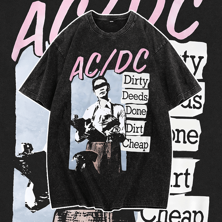 Davidhawaii100% Cotton Casual Bold Retro Poster Street T-Shirt - 100% Cotton