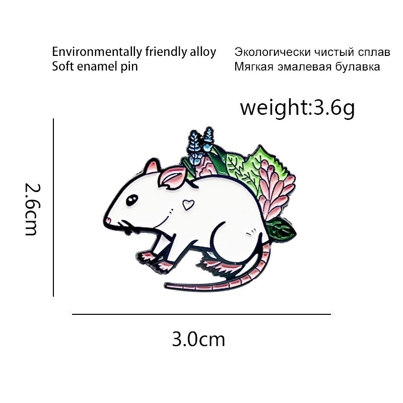 Minimalist Pin Animal Alloy Stoving Varnish Unisex Brooches