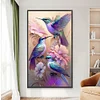 (Grande Taille) Colibri de jardin-partiel ab carr&eacute; diamant peinture-40 * 70cm