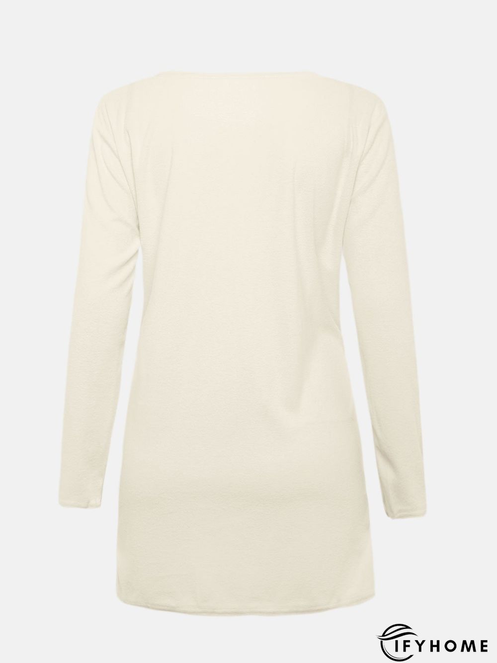 Fluffy Zipper Long Sleeve Casual H-line Sweater | IFYHOME