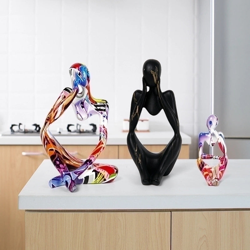 Home Living Room Office Desk Surface Panel Crafts Thinker Decoration