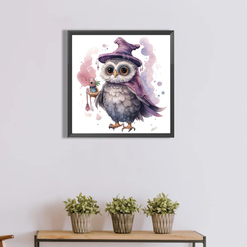 Diamond Painting - Full Round Drill - Owl(Canvas|40*40cm)