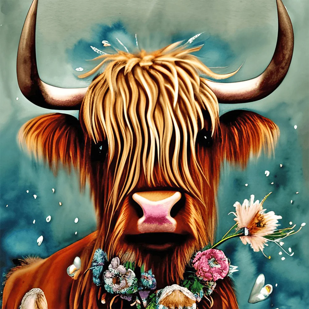 Diamond Painting - Full Round Drill - Yak(30*30cm)