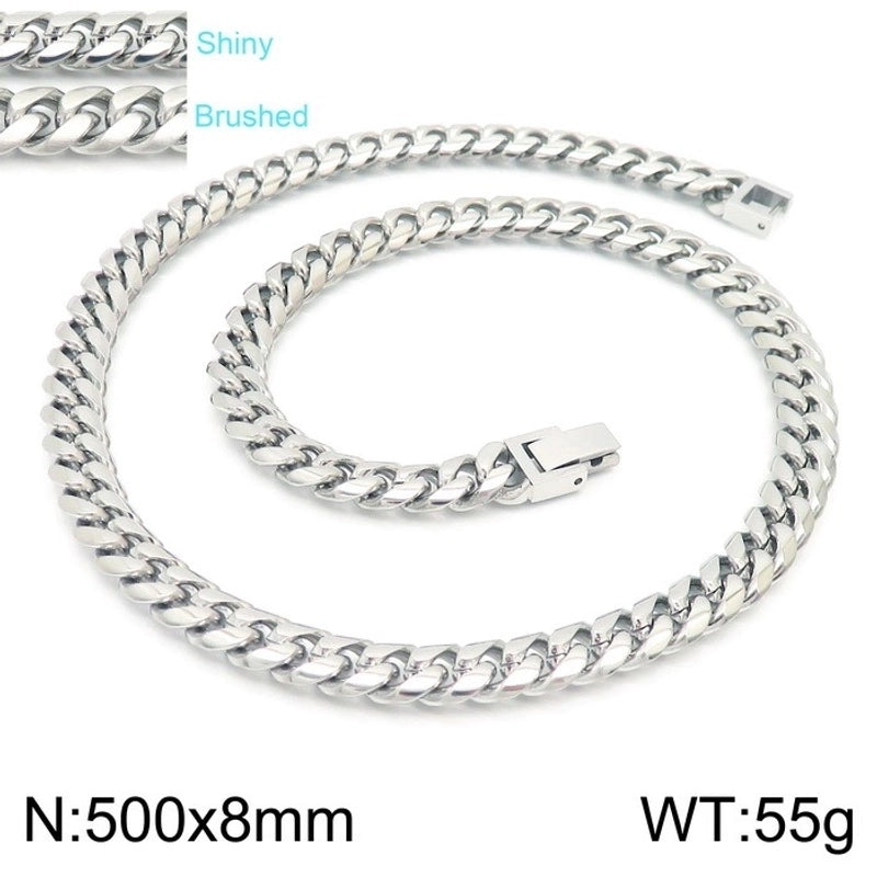 Classic Style Solid Color Titanium Steel 18K Gold Plated Chain Bracelets Necklace