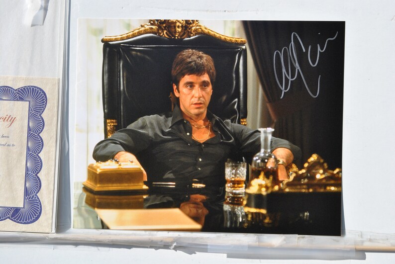 AL PACINO SCARFACE Signed Photo Poster painting wcoa