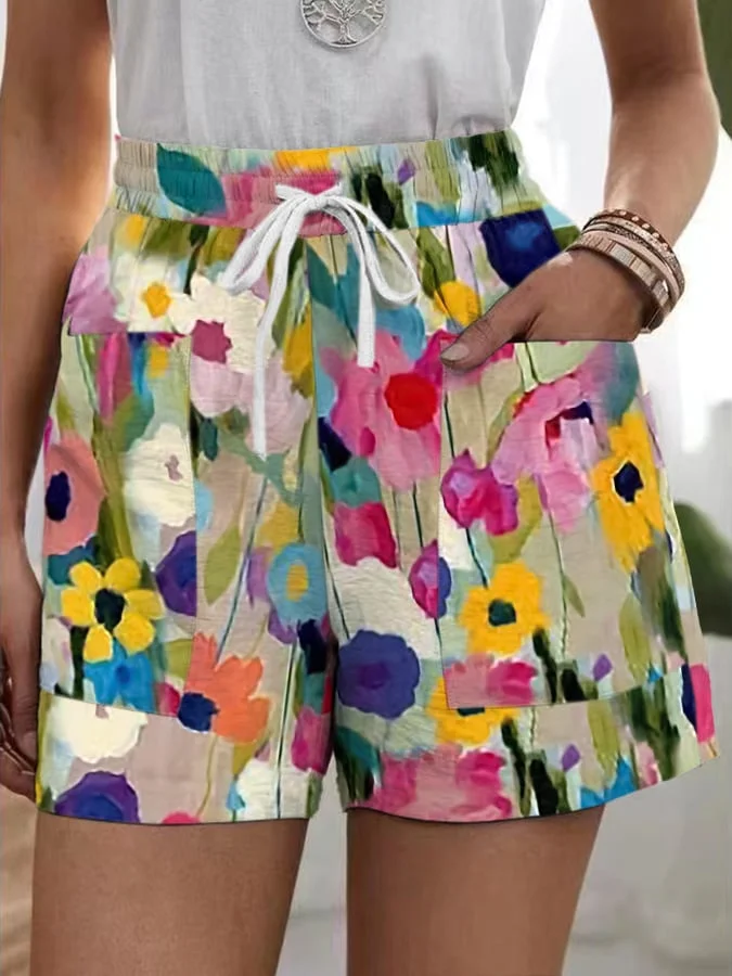 Women's Casual Floral Print Shorts