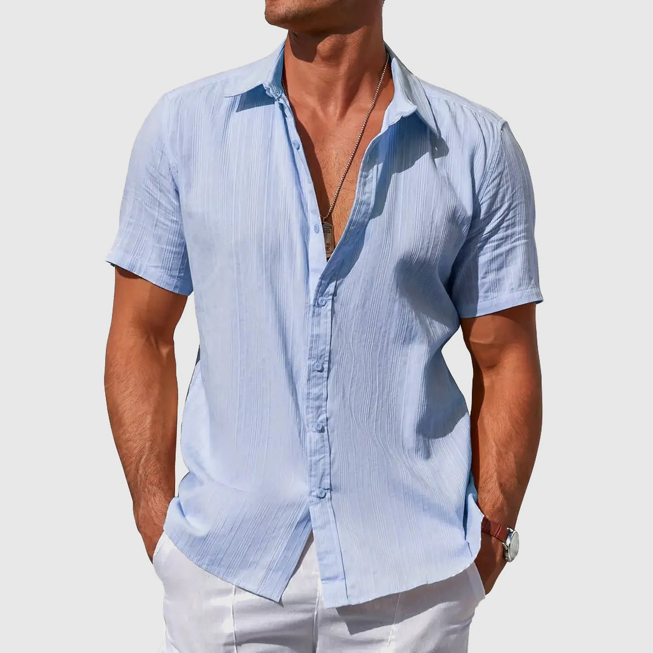 Men's Martin Summer Shirt &ndash; Lightweight Breathable Casual Fit