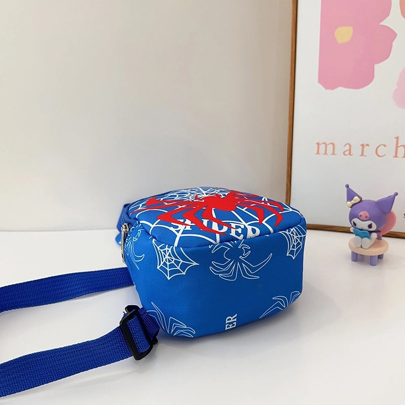 Unisex Medium Nylon Cartoon Classic Style Streetwear Square Zipper Fanny Pack