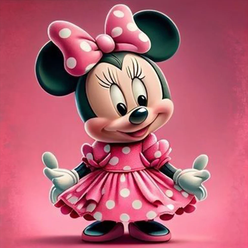 Full Round Diamond Painting 30*30cm - Disney Minnie