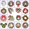DIY Christmas Wreath Wall Hanging Cross stitch Kit - 11CT Stamped