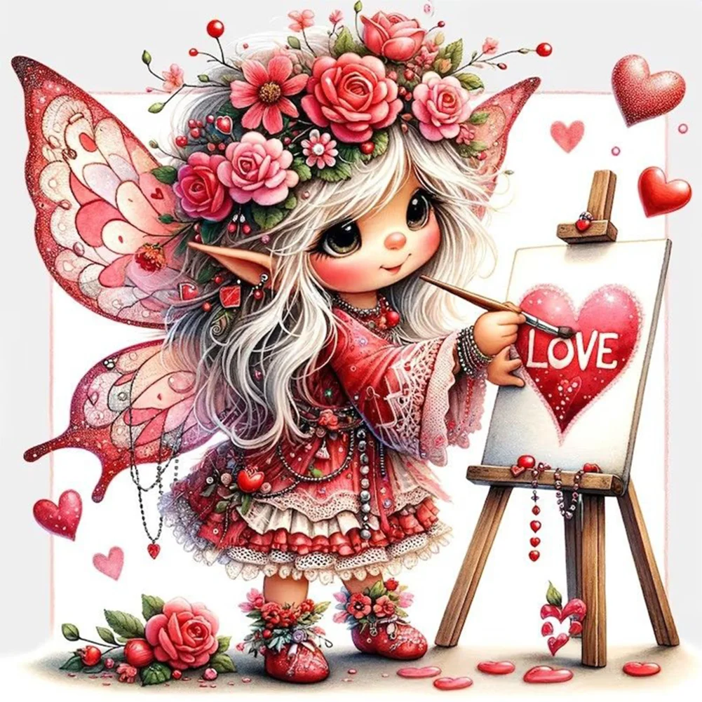 11CT Full Stamped Cross Stitch - Fairy(Canvas|45*45CM)