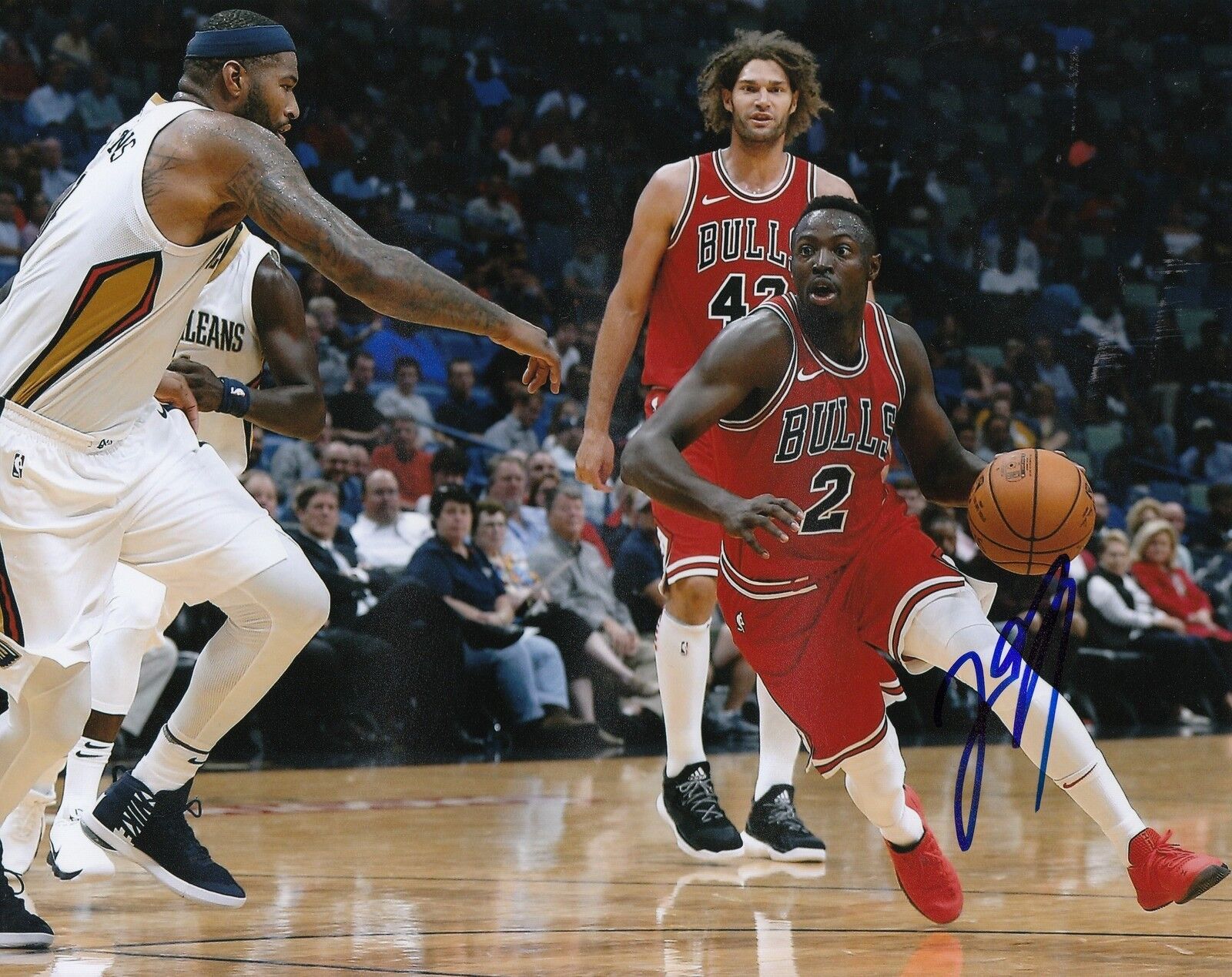 JERIAN GRANT signed (CHICAGO BULLS) autographed BASKETBALL 8X10 Photo Poster painting W/COA #5