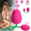 JONQUIL | Super Quiet Rose Sucking Vibrator with Egg