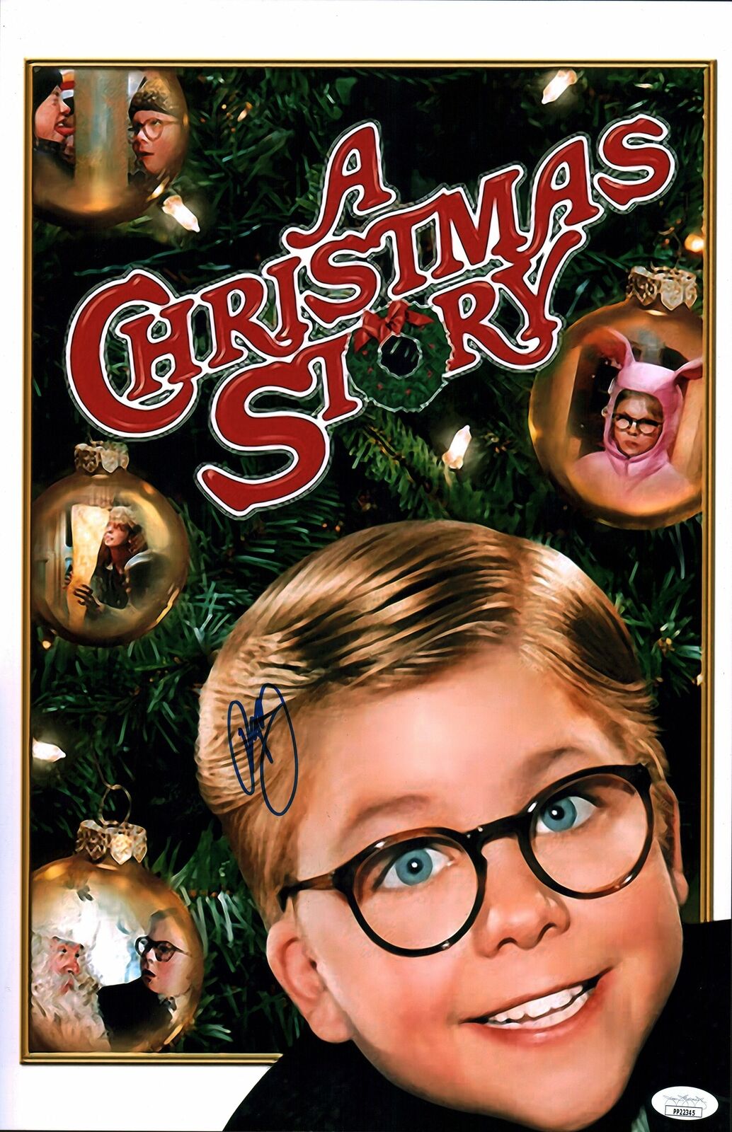 Peter Billingsley RALPHIE A Christmas Story 11x17 Poster Autographed JSA COA