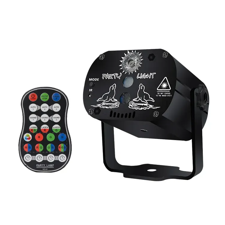 🔥🔥RGB DJ Disco Stage Laser Light Sound Activated Led Projector Party Lights