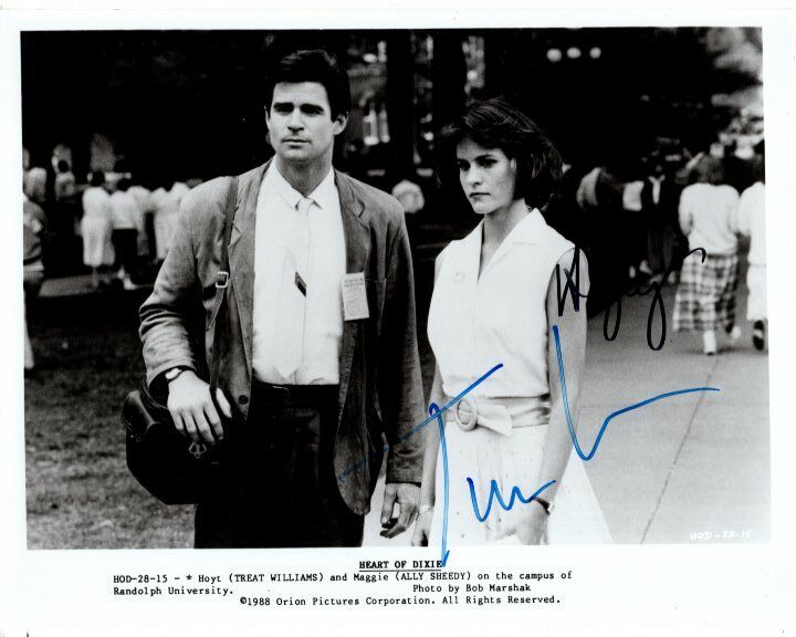 ALLY SHEEDY and TREAT WILLIAMS signed HEART OF DIXIE press 8x10 Photo Poster painting