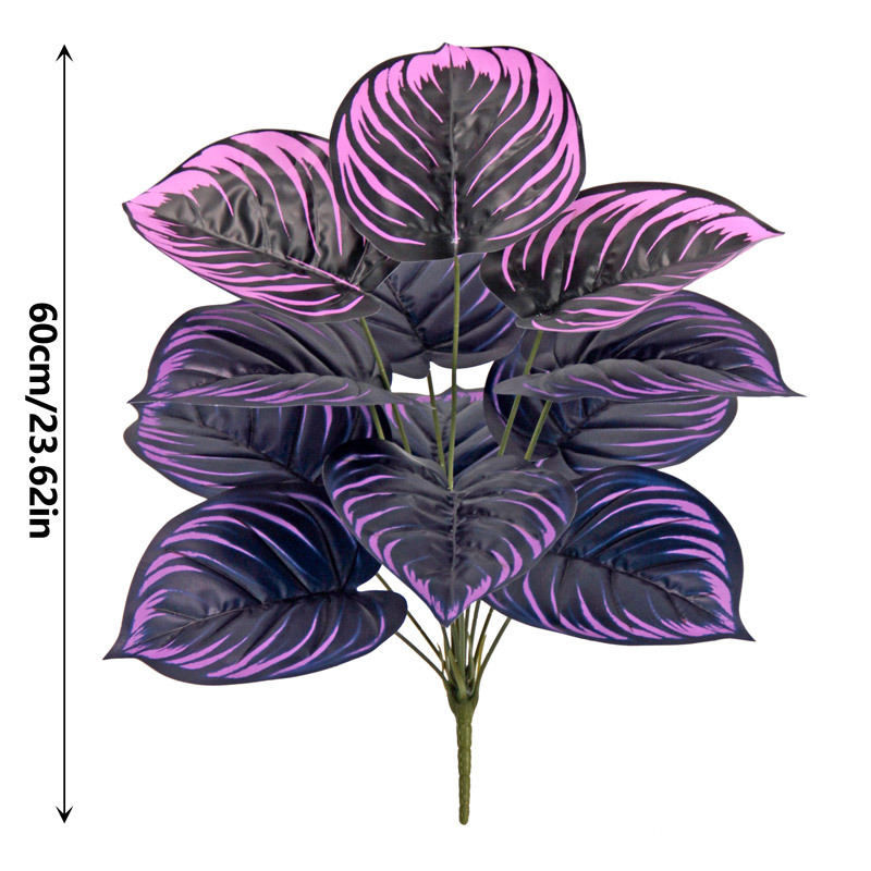 Midnight Violet Artificial Foliage – Halloween Porch & Gothic Decor