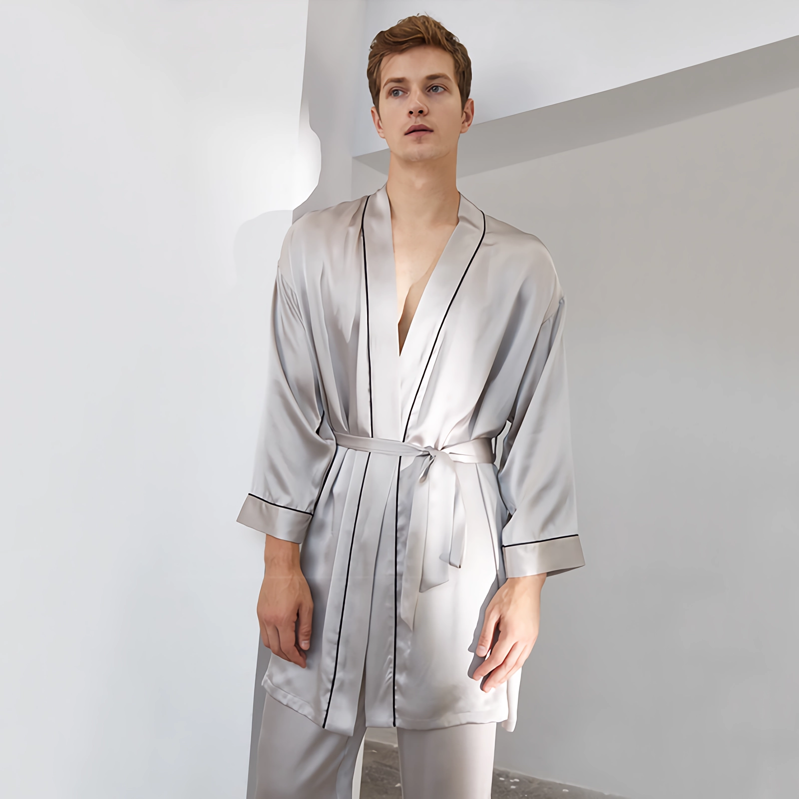 22 Momme Affordable Silk Pajamas For Men REAL SILK LIFE