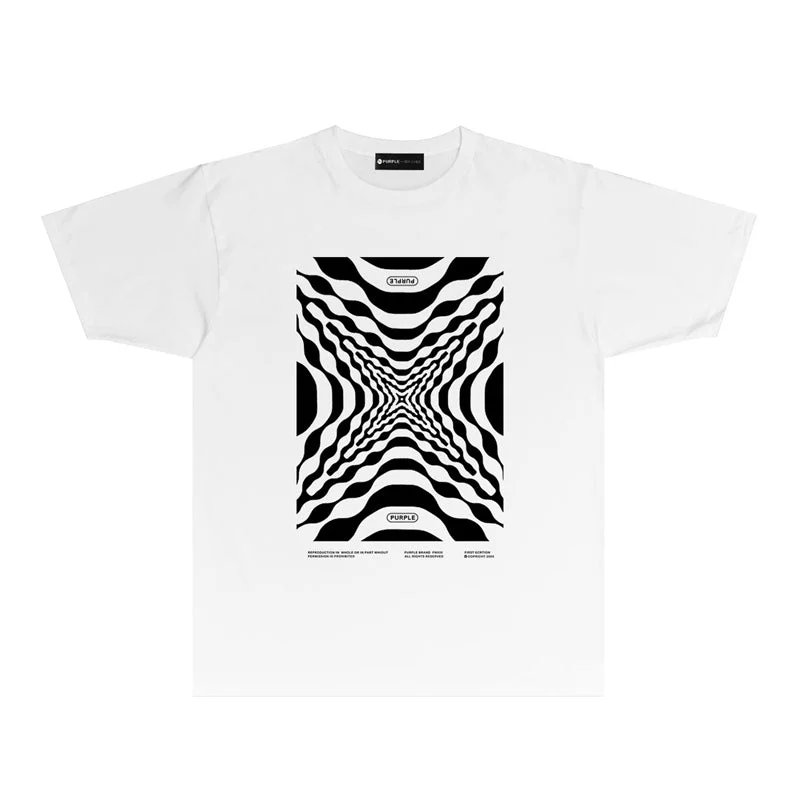 Purple 2023 new fashion T-shirt short sleeves