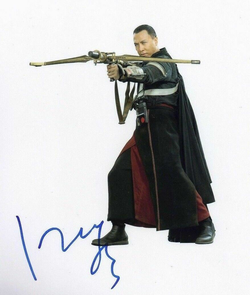 Donnie Yen Signed 10X8 Photo Poster painting Rogue One: A STAR WARS Story AFTAL COA (5436)