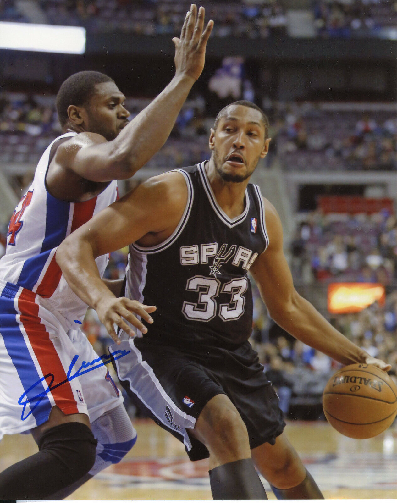 Boris Diaw Autographed 8x10 San Antonio Spurs#S1489