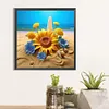 Diamond Painting -DIY Round Drill Sunflower Beach