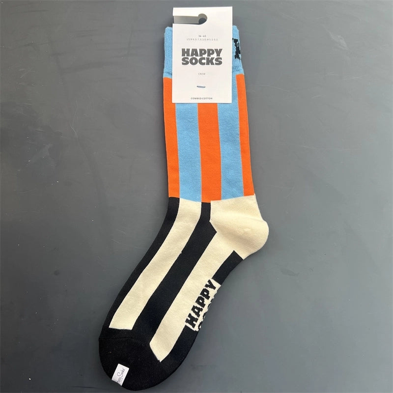 Women’s Vacation Minimalist Polka Dots Cotton Crew Socks A Pair