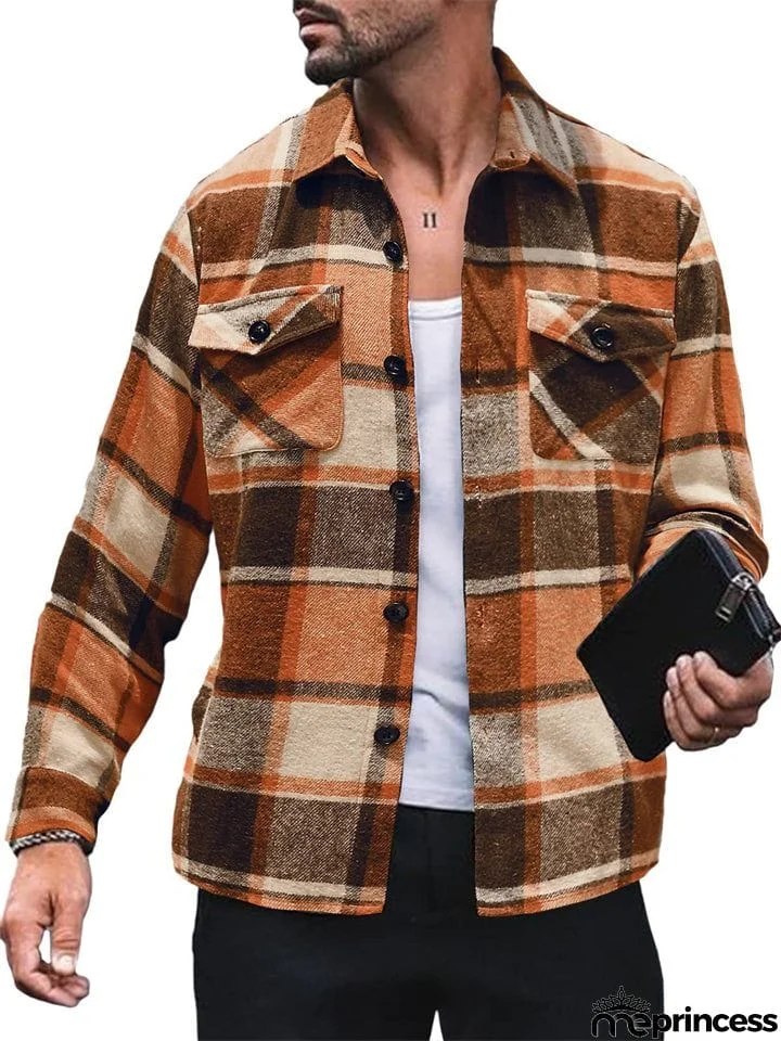 Men's Button Up Classic Plaid Extra Soft Cotton Shirts