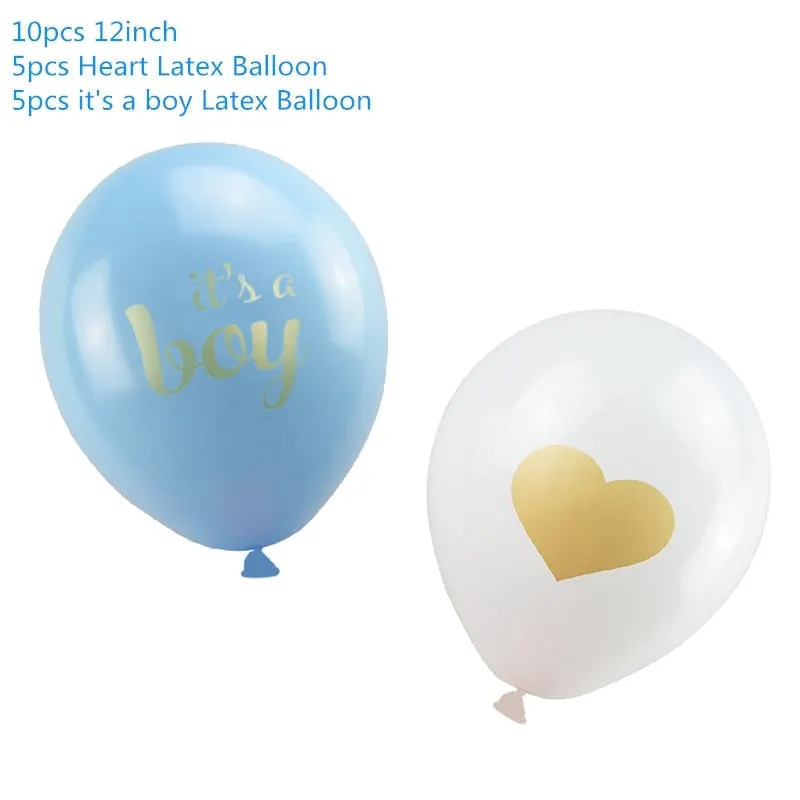 Baby Shower Boy Girl Decorations Set It's a Boy It's a Girl oh baby Balloons Gender Reveal Kids Birthday Party Baby Shower Gifts