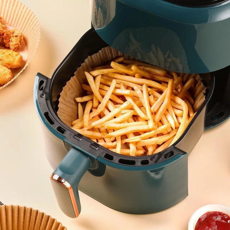 Air Fryer Special Paper Pad Non-stick Silicone Oil Paper Barbecue Household Food Silicone Oil Paper Round Paper Plate