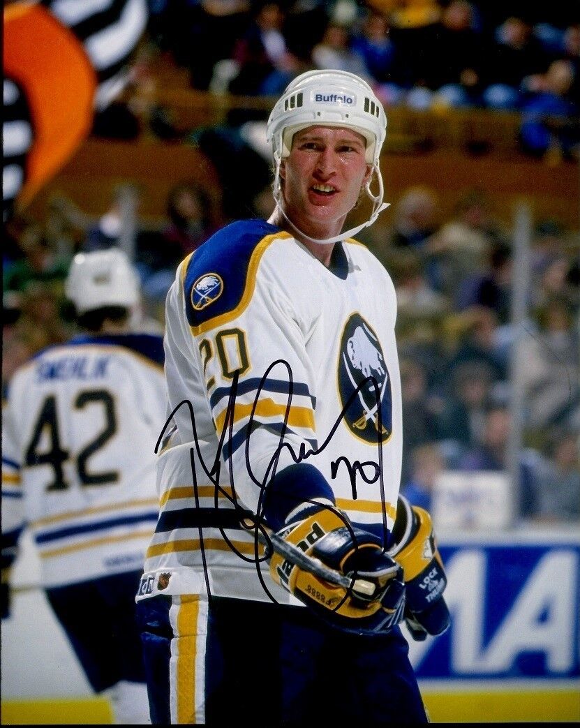 Signed 8x10 BOB SWEENEY Buffalo Sabres Autographed Photo Poster painting - COA