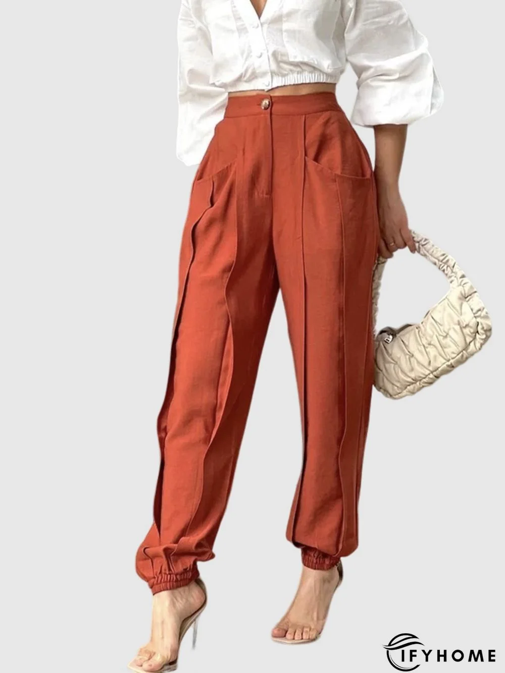 Daily Simple Regular fit Solid Pants | IFYHOME