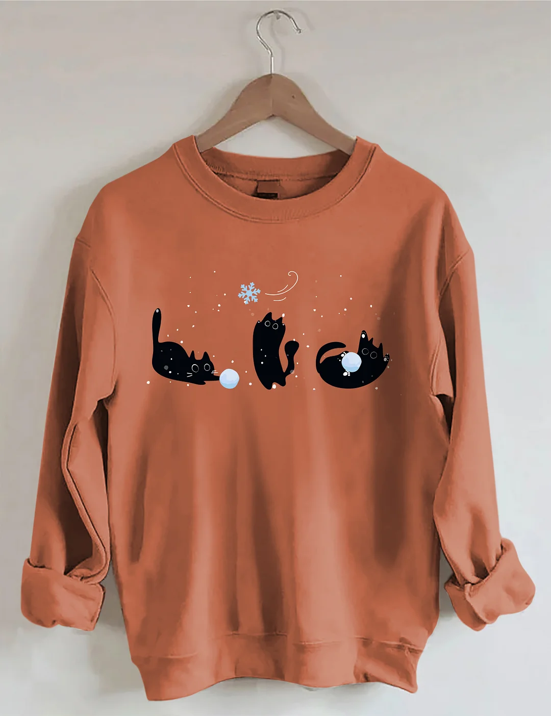 Black Cats Winter Sweatshirt
