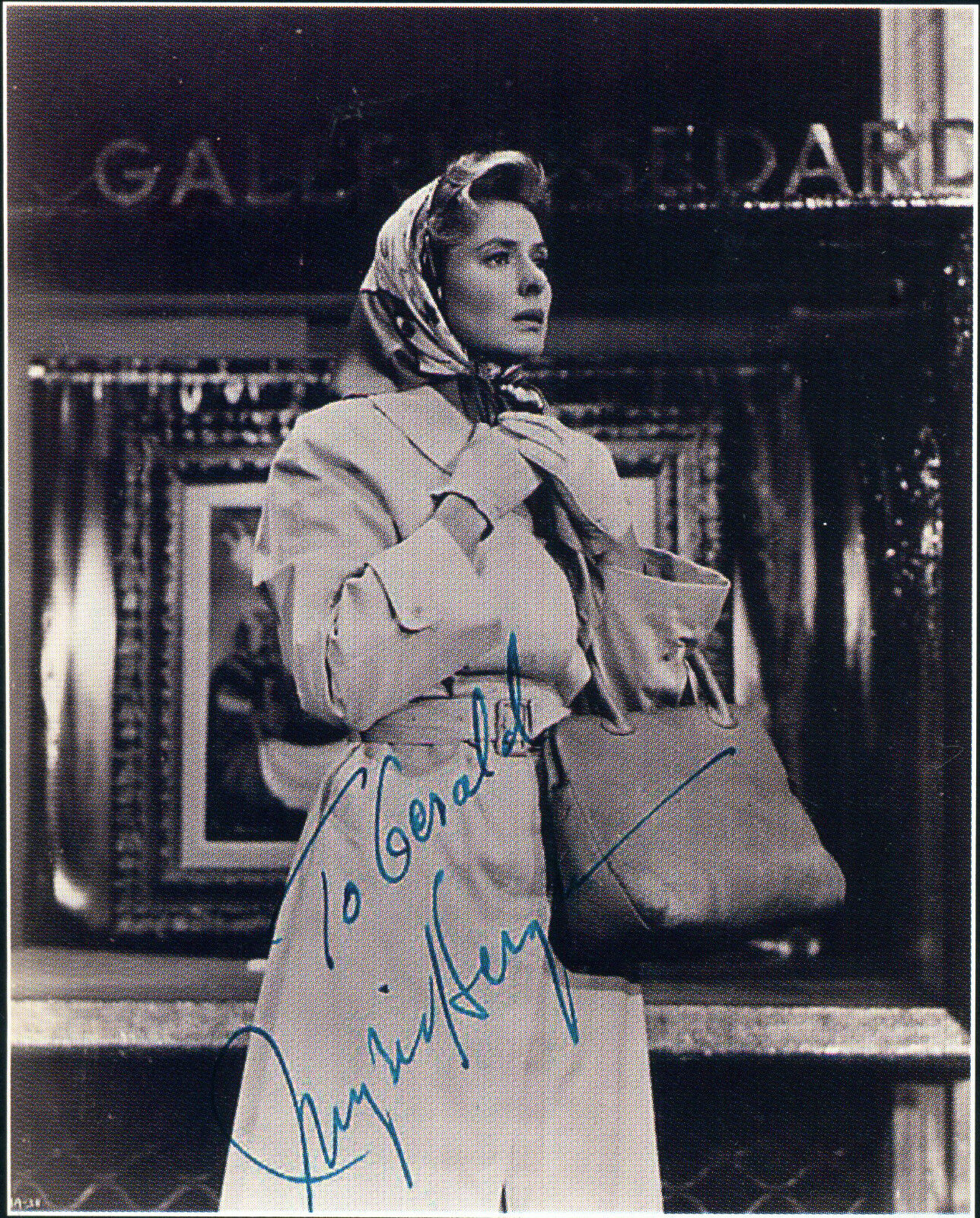 INGRID BERGMAN Autographed Photo Poster paintinggraph - Film Actress - preprint