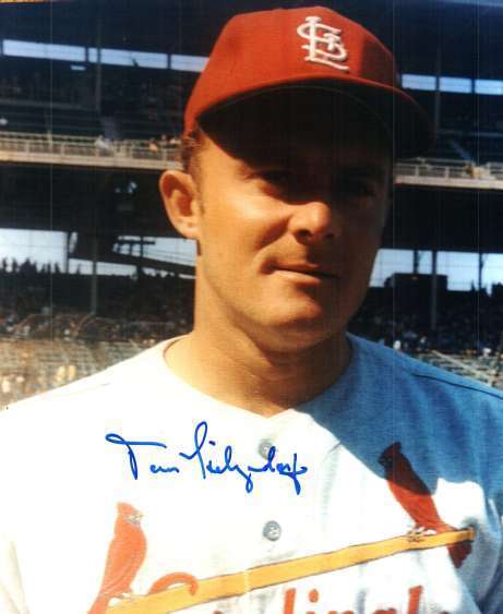 Signed 8x10 TOM HILGENDORF St. Louis Cardinals Autographed Photo Poster painting - w/COA