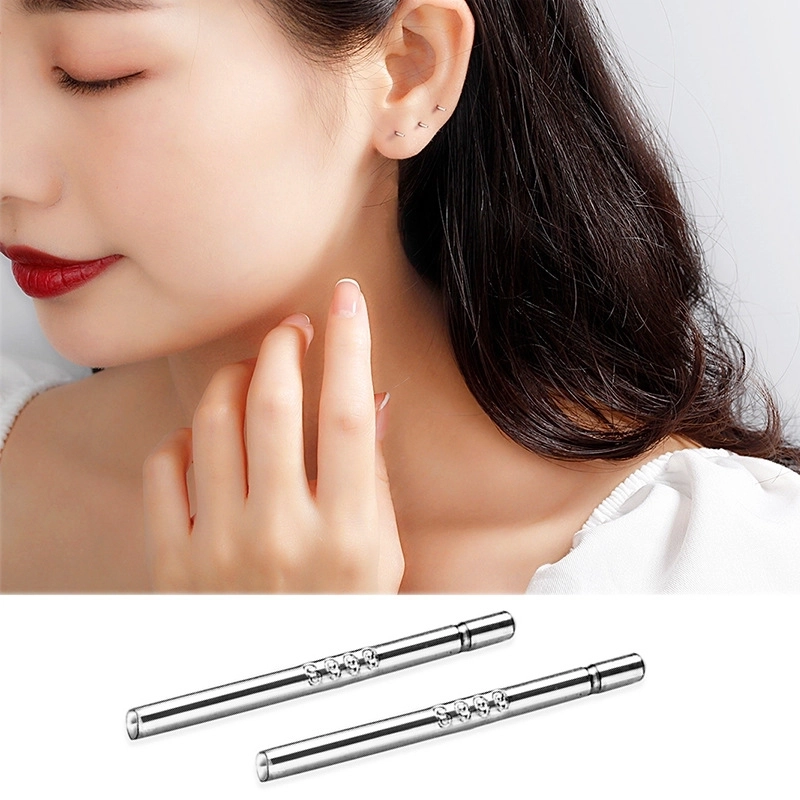 1 Pair 925 Sterling Silver Four Leaf Clover Star Lightning Ear Studs