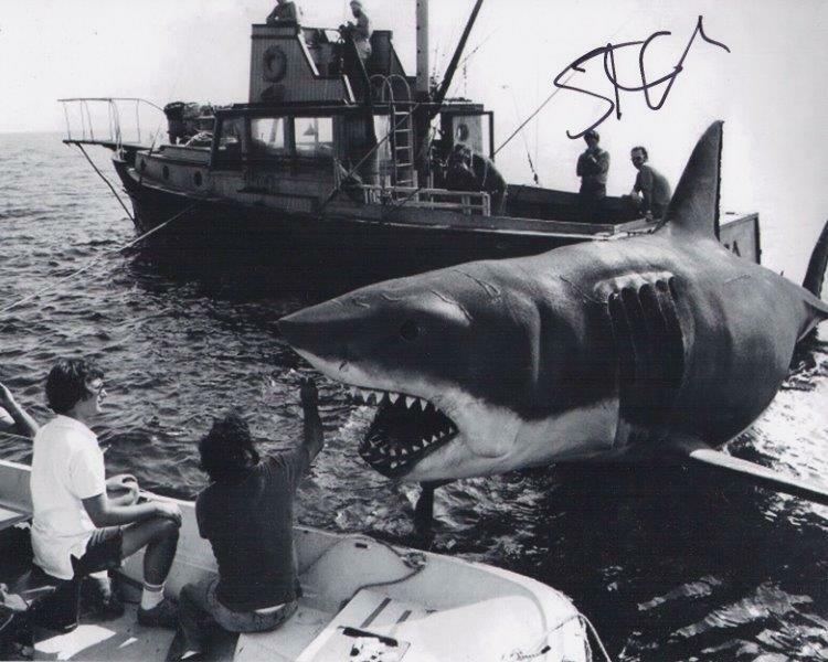 REPRINT - STEVEN SPIELBERG Jaws Autographed Signed 8 x 10 Photo Poster painting Poster RP