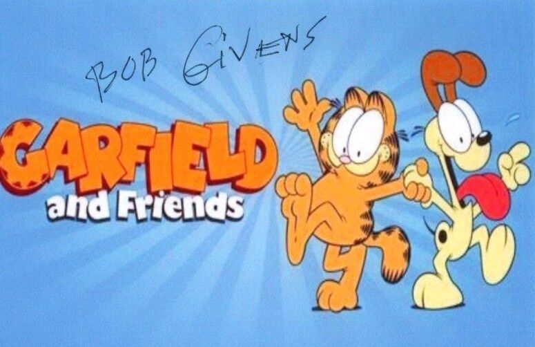 BOB GIVENS signed autographed GARFIELD AND FRIENDS 8x10 Photo Poster painting