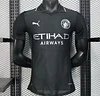 Manchester City 2025-2026 Player Version Away Black Shirt
