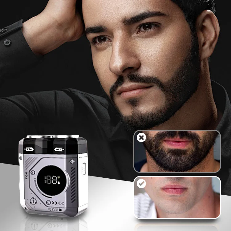 Men's Portable Dual-Blade Washable Shaver
