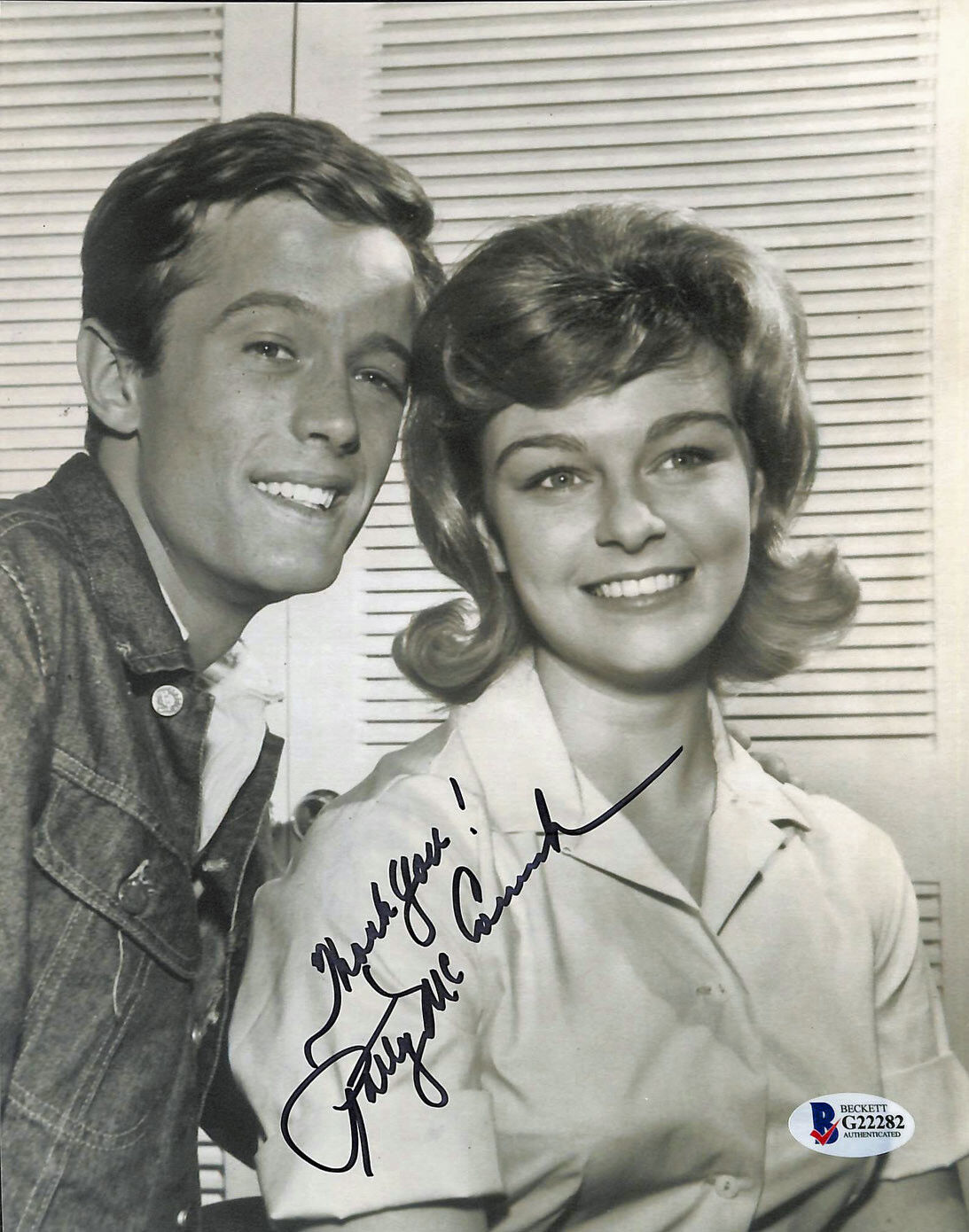 Patty McCormack The New Breed Signed 8x10 Photo Poster painting w/ Peter Fonda BAS #G22282