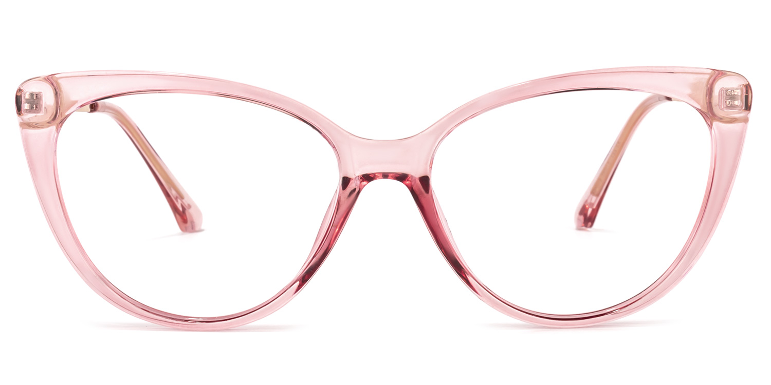 Marcus Rosa Kristall Cateye Brille Rosa