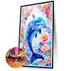 >SALE<5D DIY Full Round Drill Diamond Painting Dolphin Kit Home Decoration 40x70cm