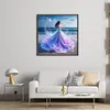 Beach Dress Girl-11CT Stamped Cross Stitch 45*45cm/17.72*17.72in