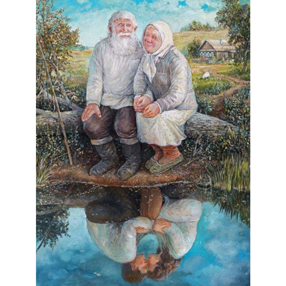 

Old Couple - Square Drill Diamond Painting - 30*40CM, 501 Original