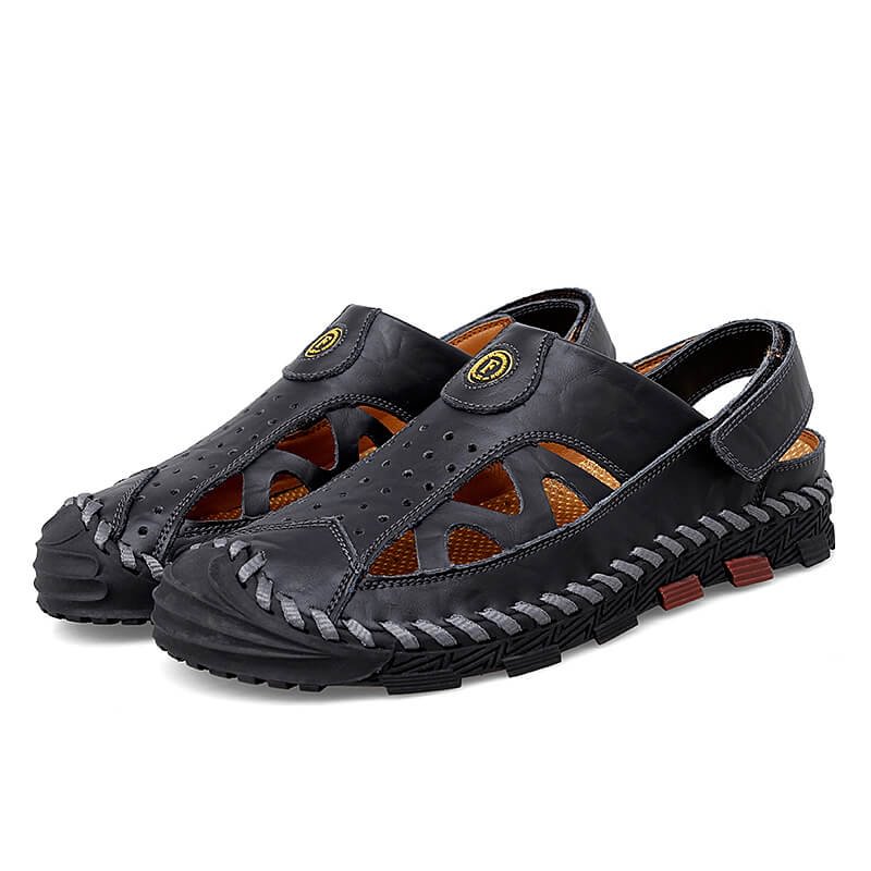Men's Casual Dual-Purpose Shoes Sandals Leather Outdoor Water Shoe