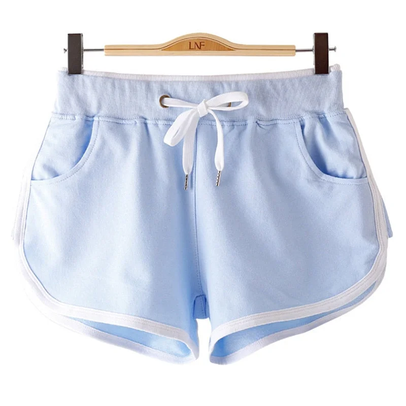 7 color 100% cotton new women shorts running sports panties sexy biker shorts female gym clothing drop shipping