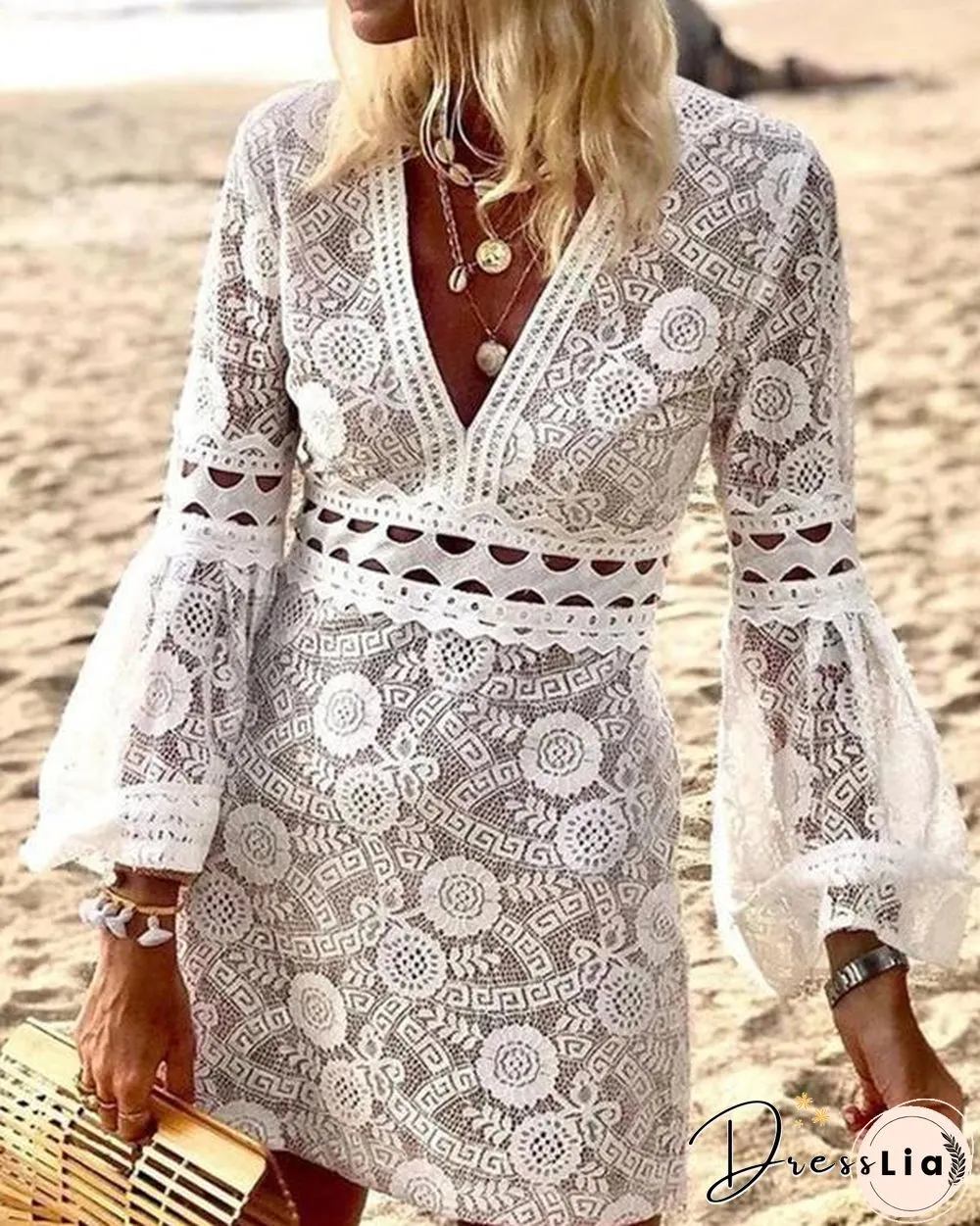Standout Style Lace Mini Dress